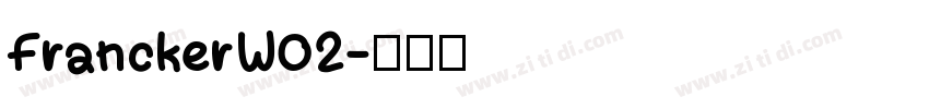 FranckerW02字体转换