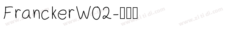 FranckerW02字体转换