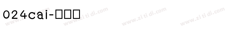 024cai字体转换