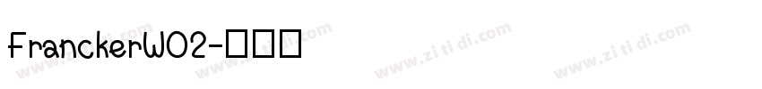 FranckerW02字体转换