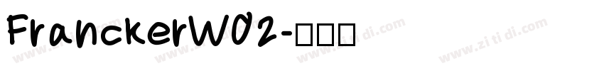 FranckerW02字体转换