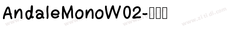 AndaleMonoW02字体转换