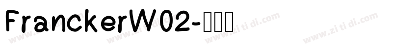 FranckerW02字体转换