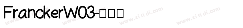 FranckerW03字体转换