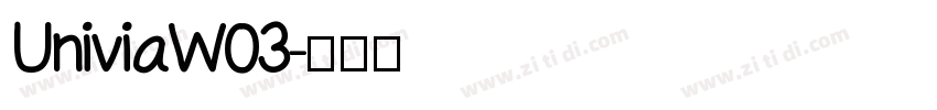 UniviaW03字体转换