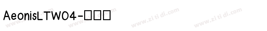 AeonisLTW04字体转换