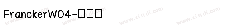 FranckerW04字体转换