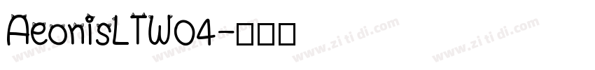 AeonisLTW04字体转换