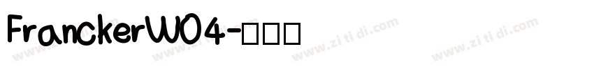 FranckerW04字体转换