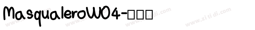 MasqualeroW04字体转换
