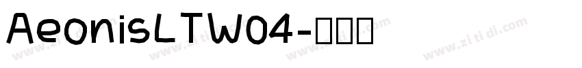 AeonisLTW04字体转换