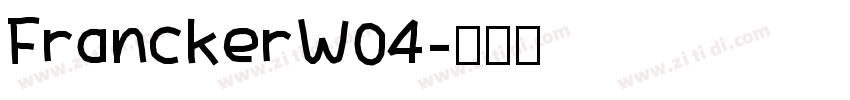 FranckerW04字体转换