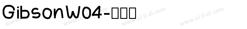 GibsonW04字体转换