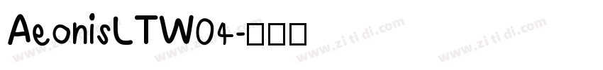 AeonisLTW04字体转换