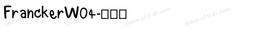 FranckerW04字体转换