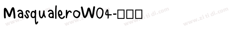 MasqualeroW04字体转换