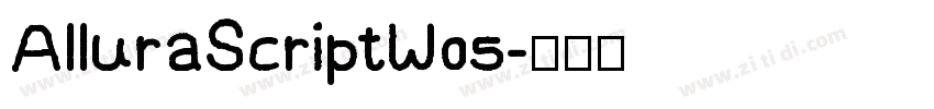 AlluraScriptW05字体转换