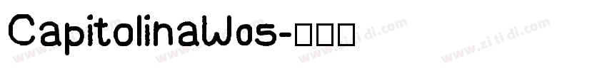 CapitolinaW05字体转换