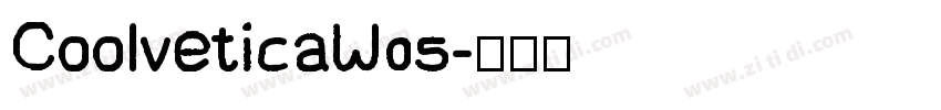 CoolveticaW05字体转换