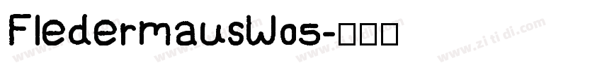 FledermausW05字体转换
