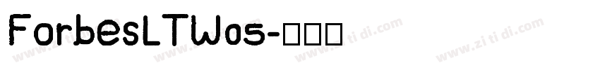 ForbesLTW05字体转换