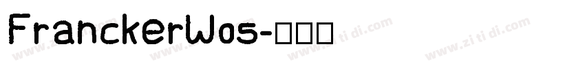 FranckerW05字体转换