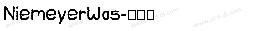 NiemeyerW05字体转换