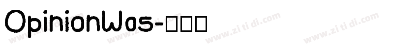OpinionW05字体转换