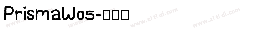 PrismaW05字体转换