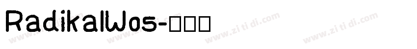 RadikalW05字体转换