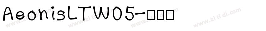 AeonisLTW05字体转换