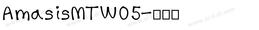 AmasisMTW05字体转换