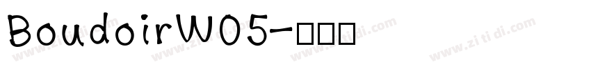 BoudoirW05字体转换