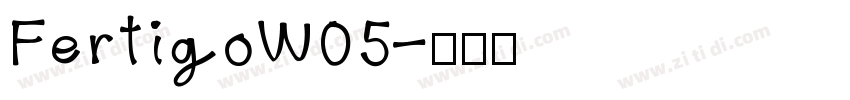 FertigoW05字体转换