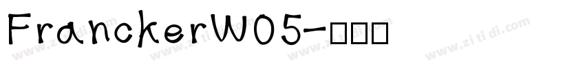FranckerW05字体转换
