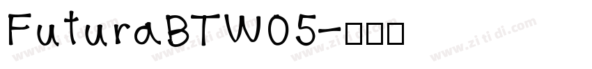 FuturaBTW05字体转换