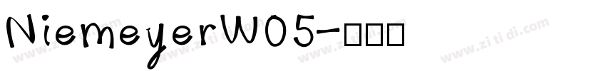 NiemeyerW05字体转换
