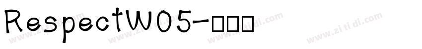 RespectW05字体转换