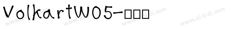 VolkartW05字体转换