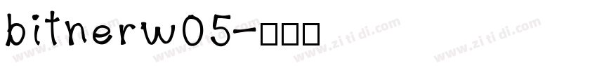 bitnerw05字体转换