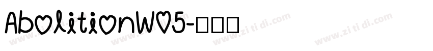 AbolitionW05字体转换