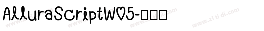 AlluraScriptW05字体转换
