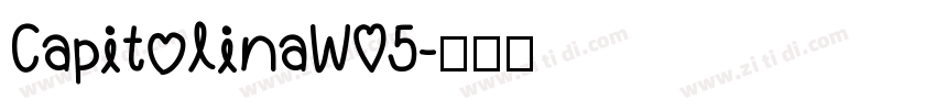 CapitolinaW05字体转换