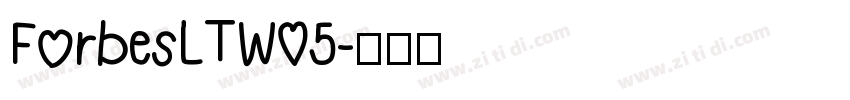 ForbesLTW05字体转换