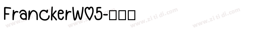 FranckerW05字体转换