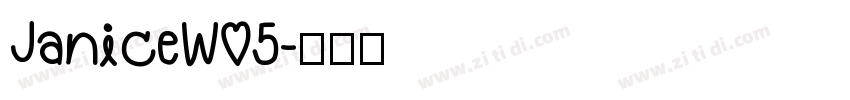 JaniceW05字体转换