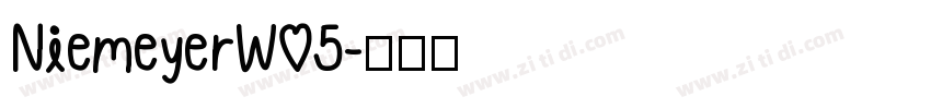 NiemeyerW05字体转换