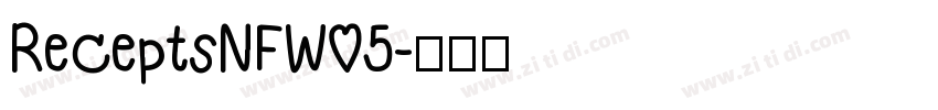 ReceptsNFW05字体转换