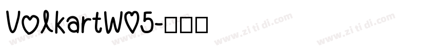VolkartW05字体转换