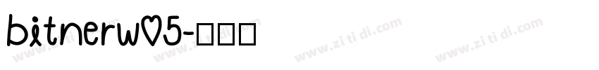 bitnerw05字体转换